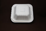 Terrahue Take Out Container 6x6x3 inch,Biodegradable & Compostable,Sugarcane bagasse